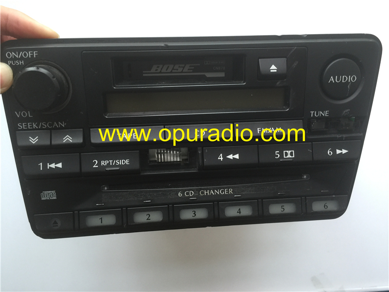 Nissan PN-2411N Clarion In Dash 6 CD changer AM FM cassette radio for