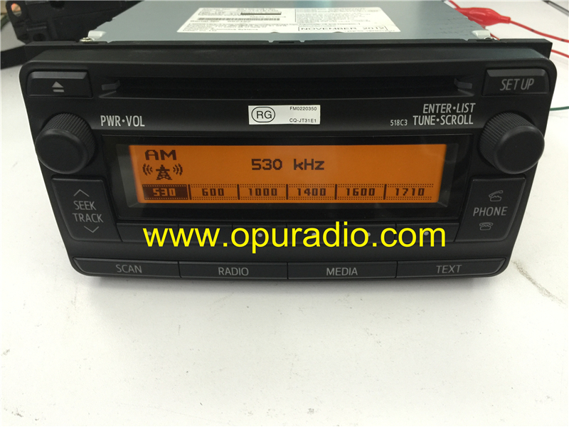 86120-0R130 Panasonic single CD Radio MP3 518C3 | Toyota 86120-0R130 Panasonic single CD Radio MP3 518C3 | Toyota