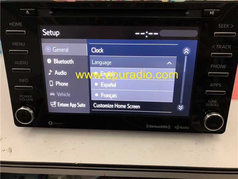 fujitsu ten toyota radio sienna phone apps opuradio